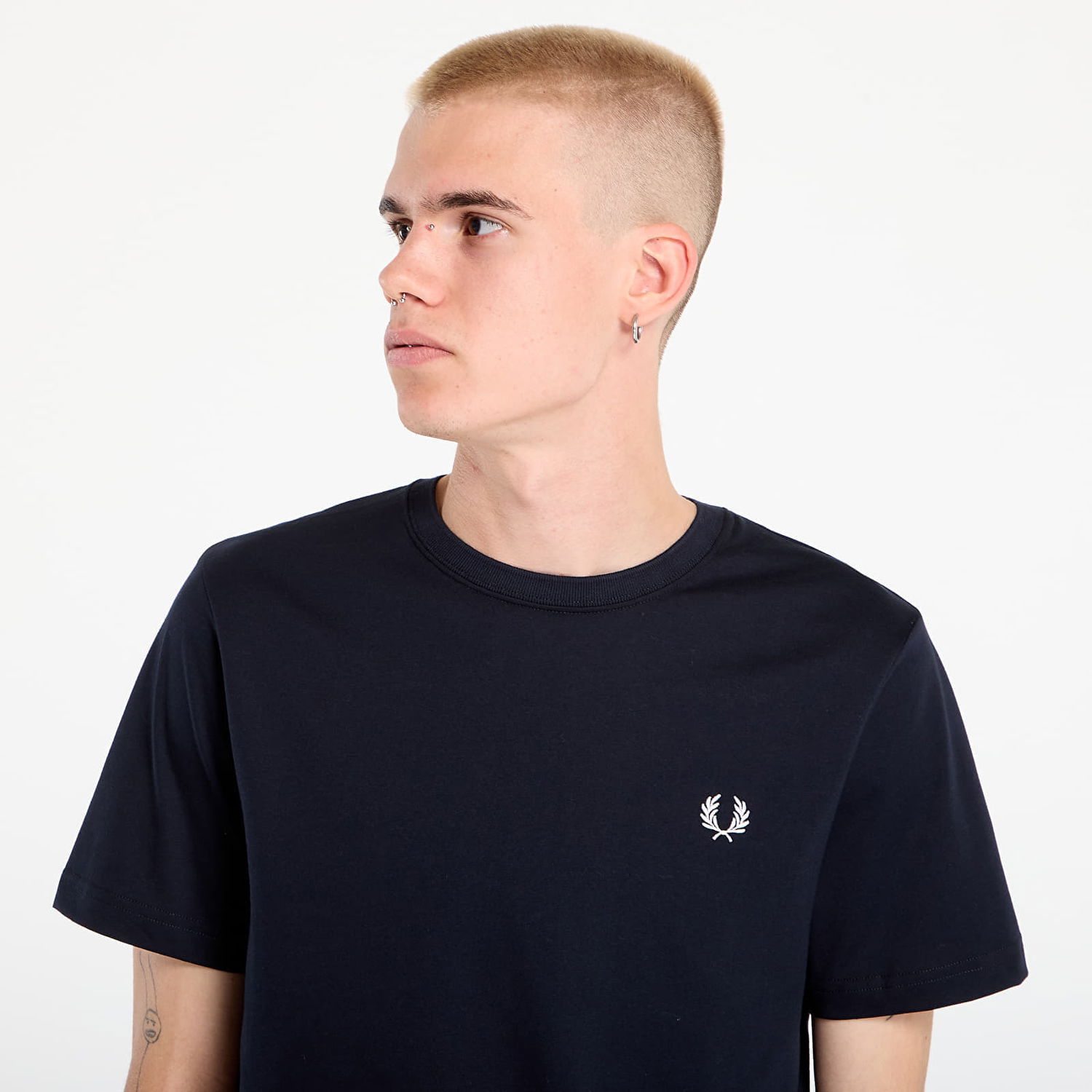 T-shirt Fred Perry Fred Perry Crew Neck T-Shirt Mørkeblå | M1600V 608, 1