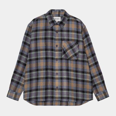 Skjorte Carhartt WIP Carhartt WIP Dern Long Sleeve Shirt Blå | I035331_10, 0