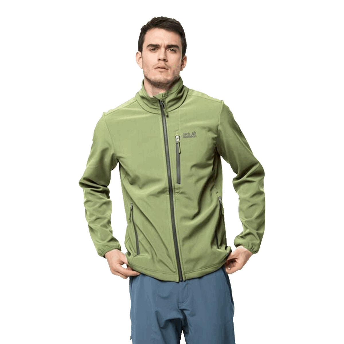 Jakke Jack Wolfskin Whirlwind Softshell Jacket Grøn | 1305801-4129, 0