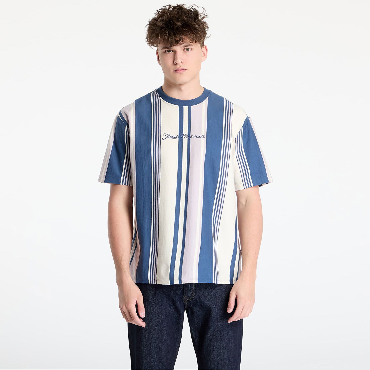 T-shirt GUESS GUESS Originals Stripe T-Shirt Flerfarvet | M5GI59K8FQ4-S40N, 0