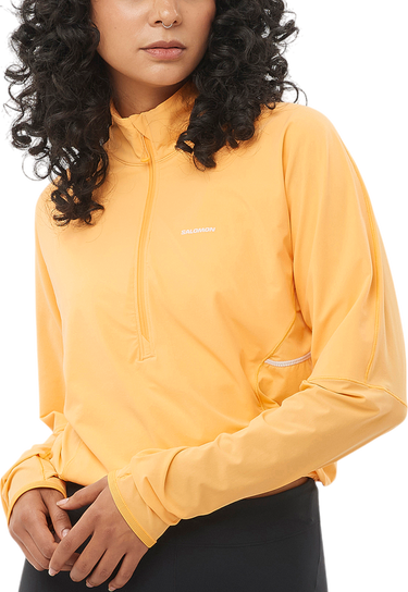Sweatshirt Salomon Sense Aero Hybrid Cropped HZ HD Women's Running Pullover Gul | lc2471-0, 0