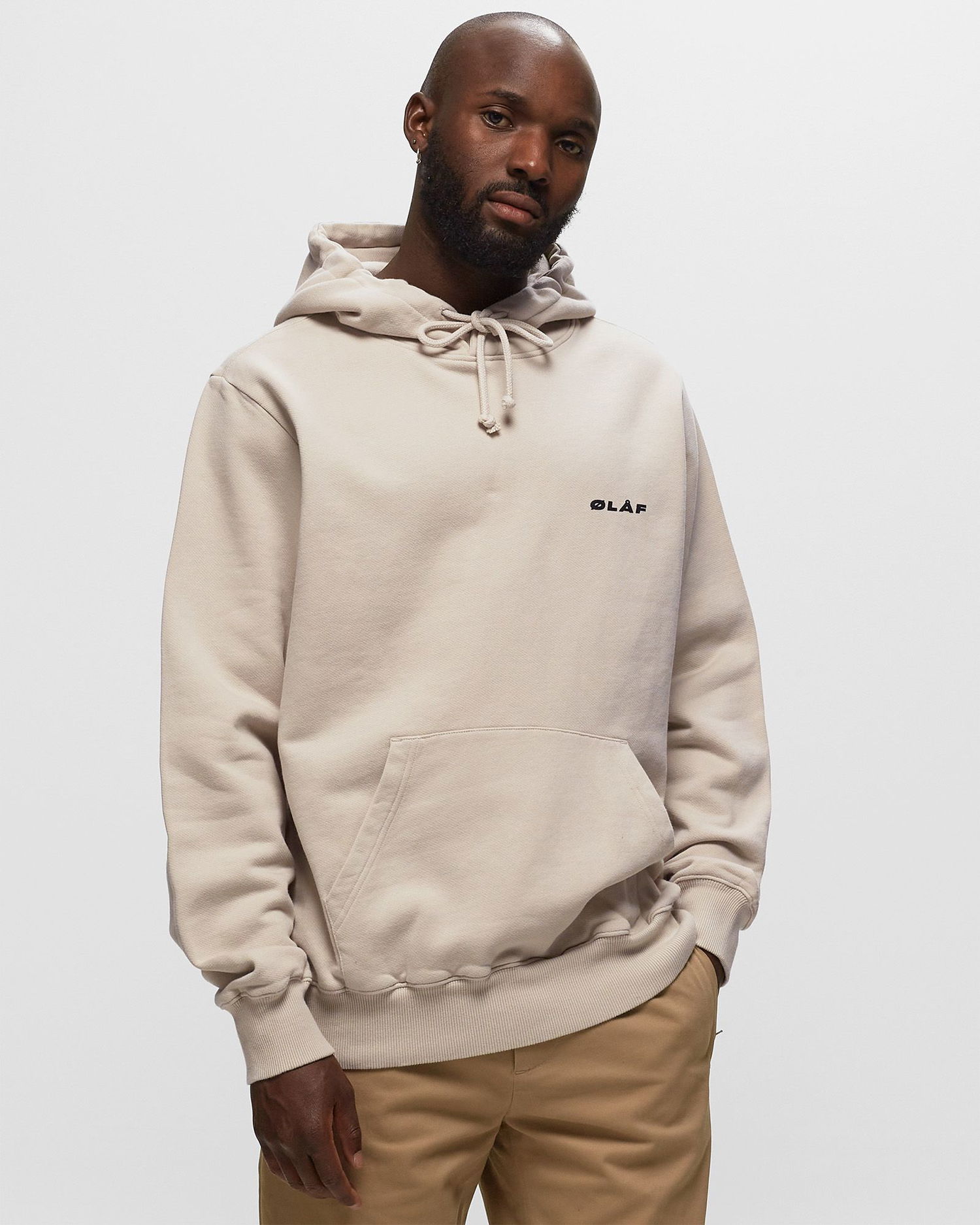 Sweatshirt ØLÅF UNIFORM HOODIE Beige | M140205-CEMENT, 1