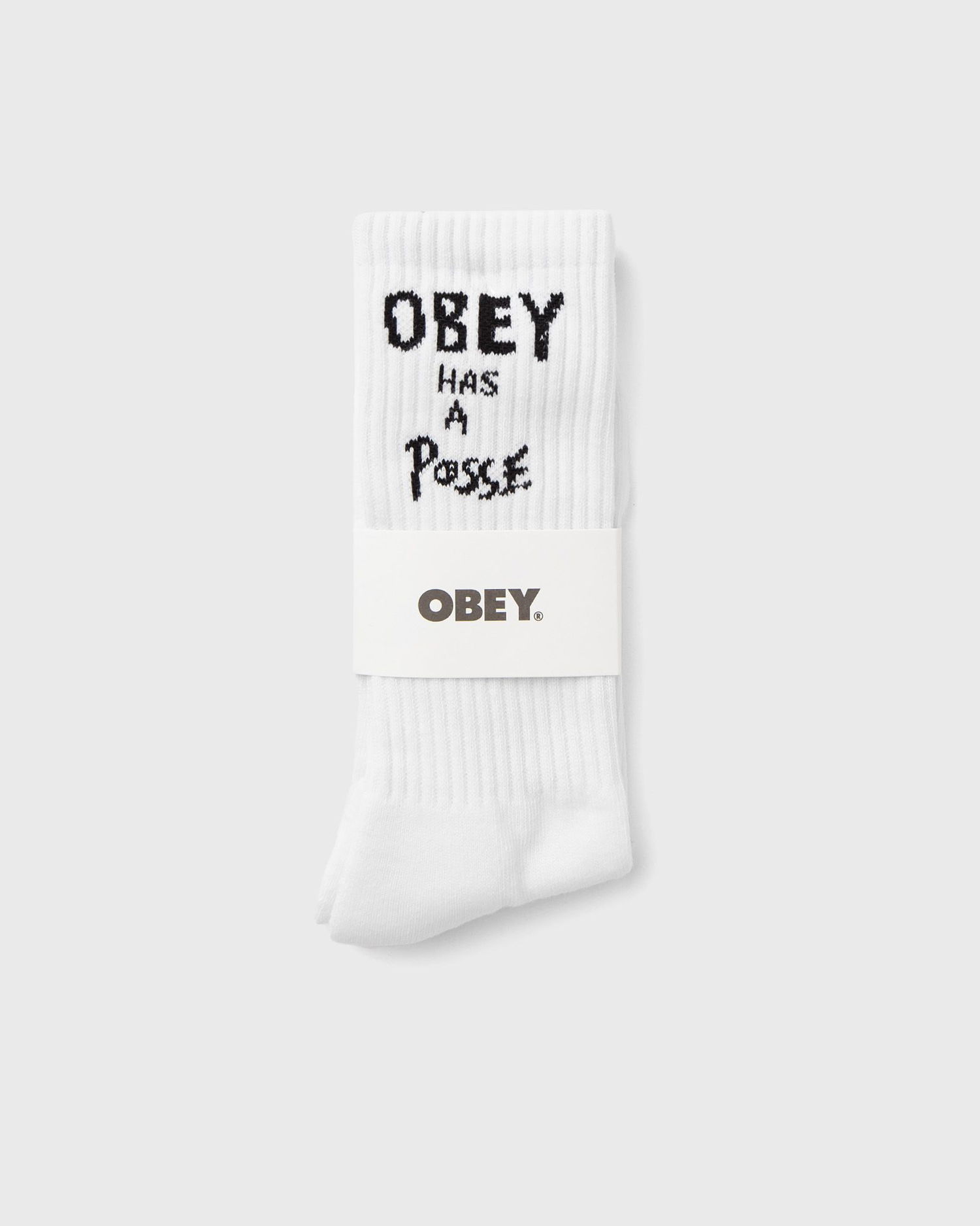 Sokker OBEY Has A Posse Socks Hvid | 100260187-WHT, 0