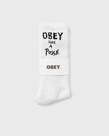 Sokker OBEY Has A Posse Socks Hvid | 100260187-WHT, 0