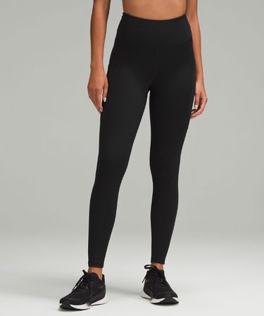 Leggings lululemon Fast and Free High-Waisted Fleece Pockets Leggings 71 cm Size 10 Sort | prod11530529, 0