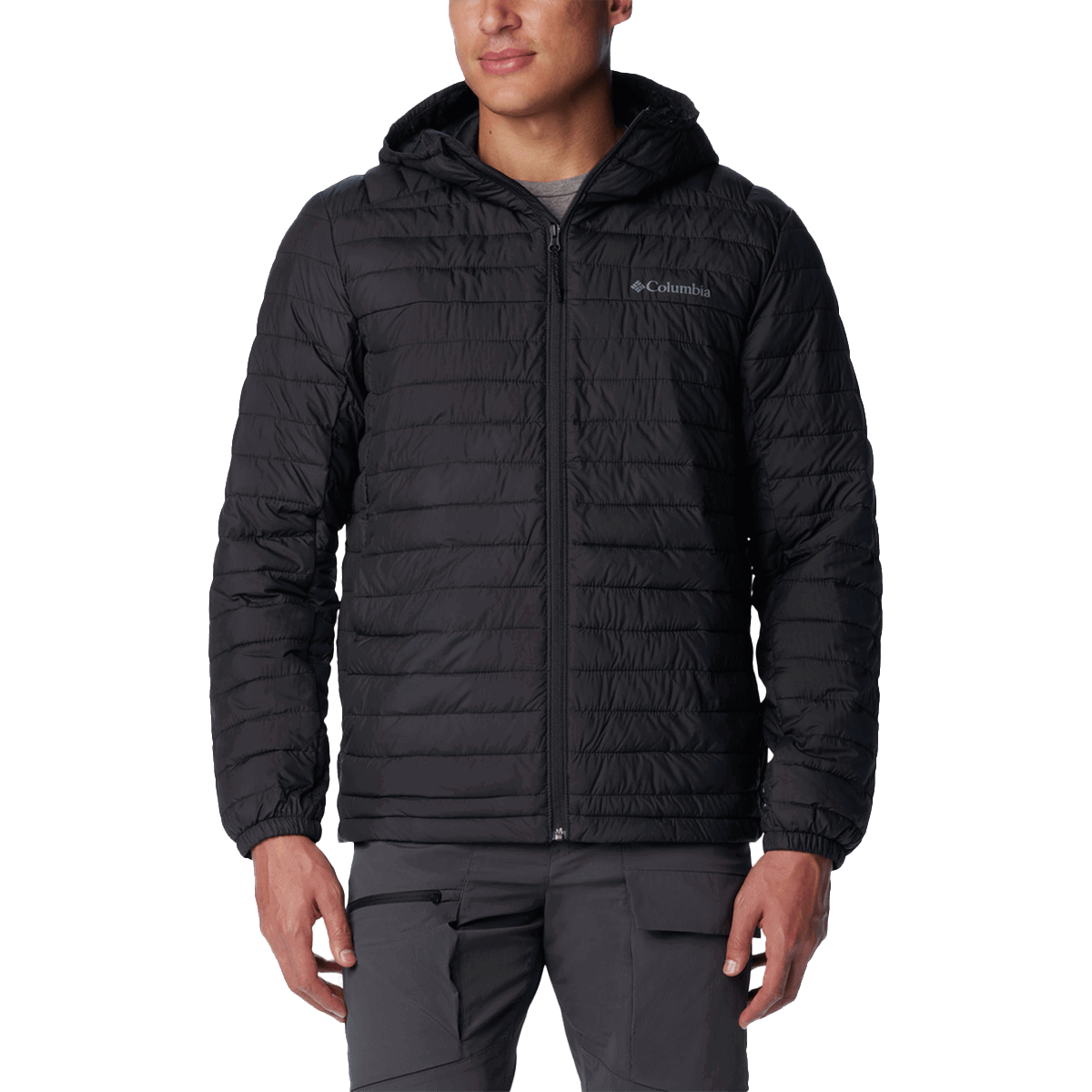 Puffer jakke Columbia Silver Falls™ II Padded Hooded Jacket Sort | 2098722010, 0