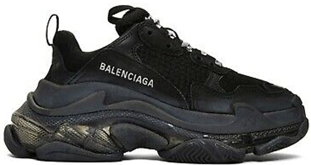 Sneakers og sko Balenciaga Triple S Black Clear Sole W Sort | 544351 W09O 11000, 0