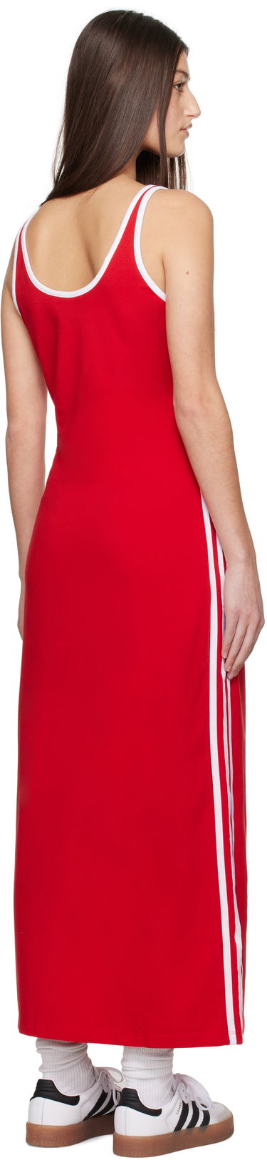 Kjole adidas Performance 3-Stripes Tank Maxi Dress Rød | JD4620, 2