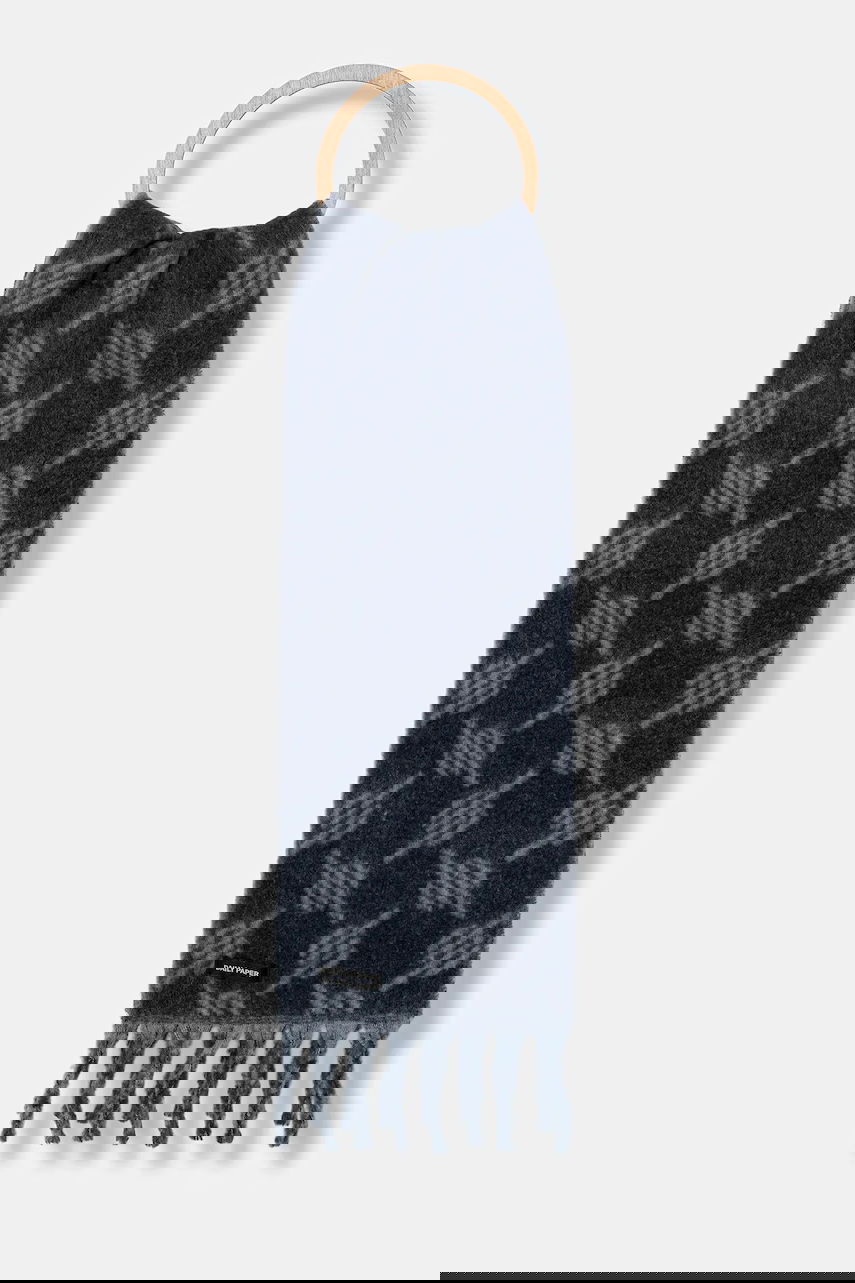 Tørklæde DAILY PAPER Daily Paper Riyo Monogram Wool Blend Scarf Blå | 2521093, 0