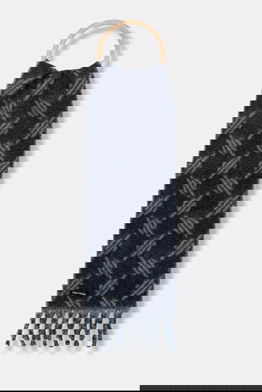 Tørklæde DAILY PAPER Daily Paper Riyo Monogram Wool Blend Scarf Blå | 2521093, 0