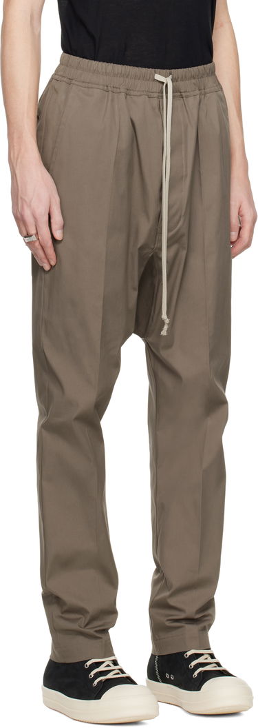 Bukser Rick Owens Rick Owens Hollywood Heavy Drawstring Trousers Sort | RU01E5380 TE, 4