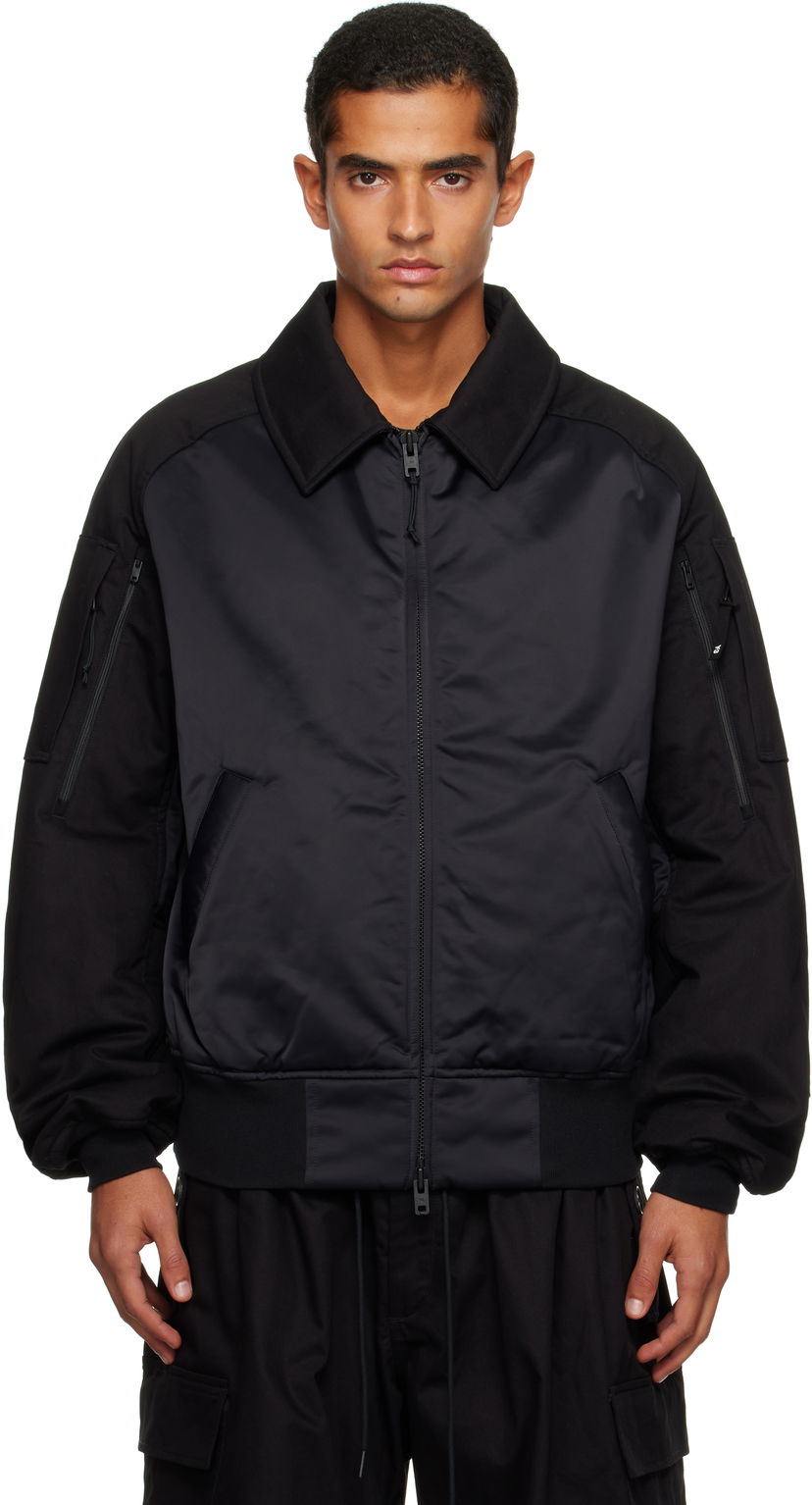 Bomberjakke Y-3 Y-3 UT Twill Bomber Jacket Sort | JY4554