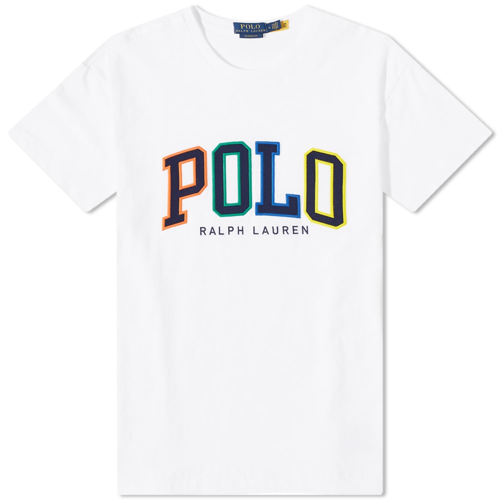 T-shirt Polo by Ralph Lauren Multicolour Arch Logo Tee Hvid | 710890804002, 0