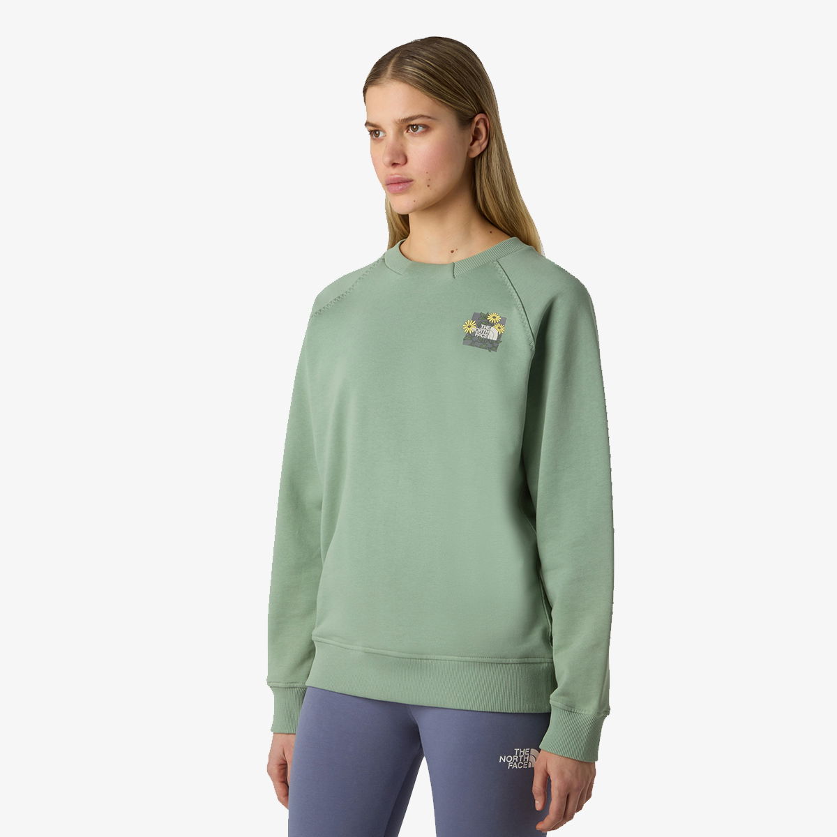 Sweatshirt The North Face The North Face Women's Connect Relaxed Crew Sweatshirt Grøn | NF0A8E4JBQ11, 1