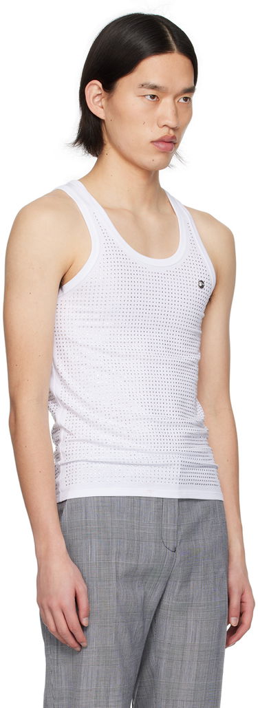 Tanktop Coperni Coperni Appliqué Tank Top Hvid | COPJS12855MEN, 1
