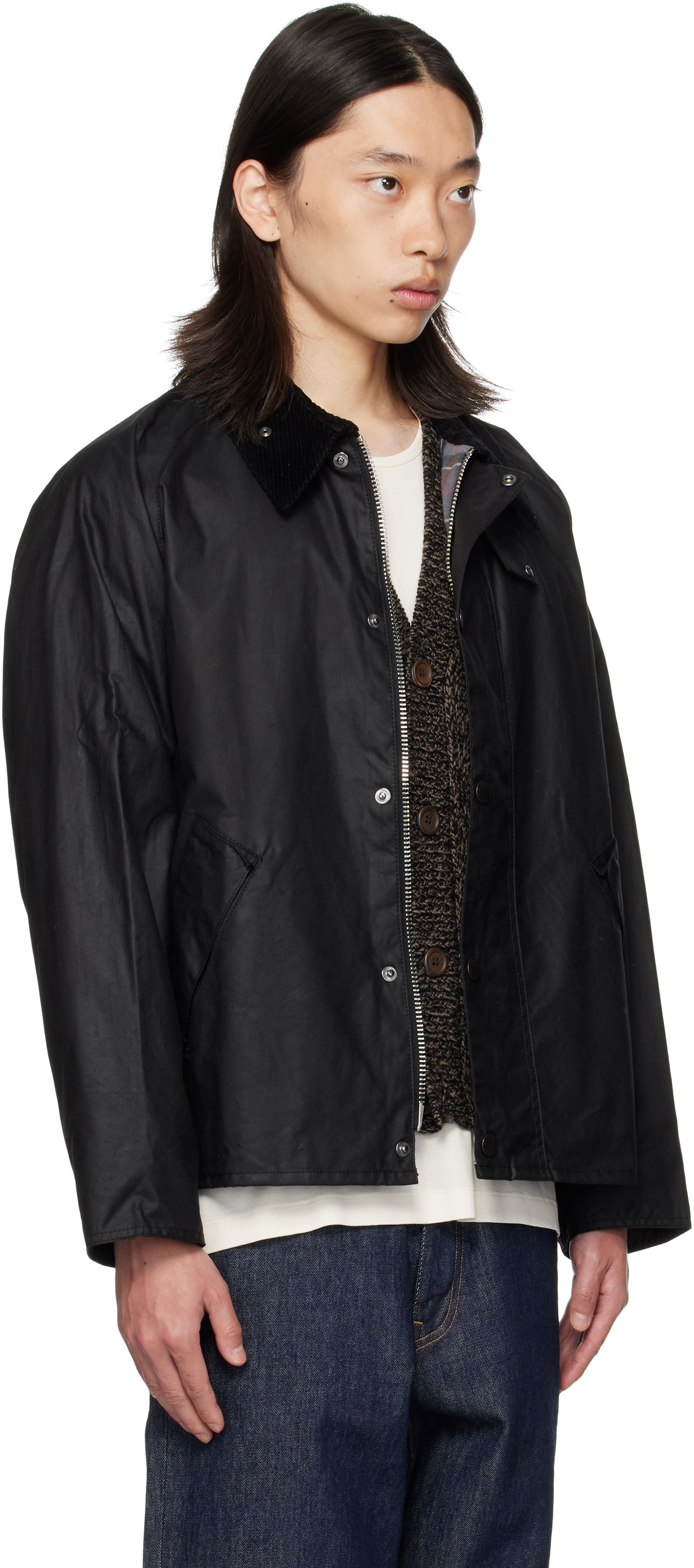 Jakke Barbour Wax Jacket Sort | MWX1678BK91, 1