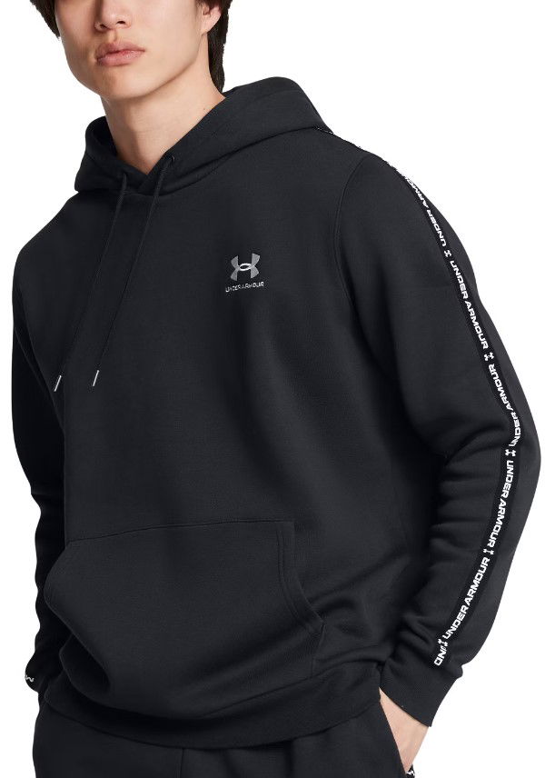 Sweatshirt Under Armour UA Icon Fleece HD Taping Hoodie Sort | 1389356-001