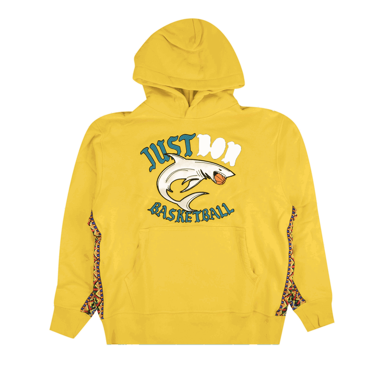 Sweatshirt Just Don Embroidered Basketball Shark Hoodie Gul | 4925 100000106EBSH YELL, 0