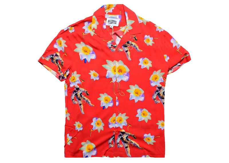 Skjorte BILLIONAIRE BOYS CLUB Billionaire Boys Club Dream Space Woven Shirt Rød | 8014601RED