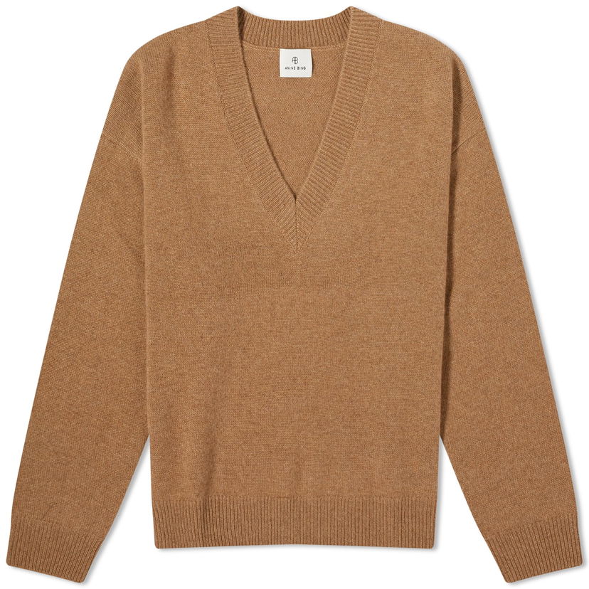 Sweater Anine Bing Lee V-Neck Jumper Brun | A-09-3280-200