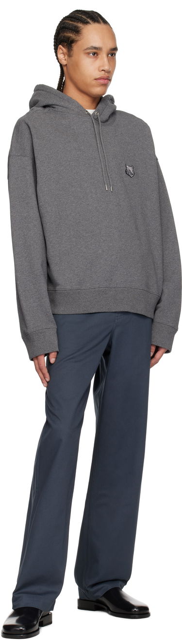 Bukser MAISON KITSUNÉ Maison Kitsuné Belted Trousers Blå | OM01123WW9043, 3