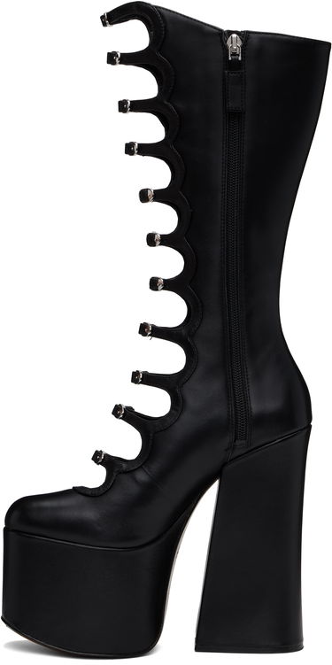 Tøj Marc Jacobs Marc Jacobs 'The Kiki' Platform Knee-High Boots Sort | 3F3FBO001F02, 2