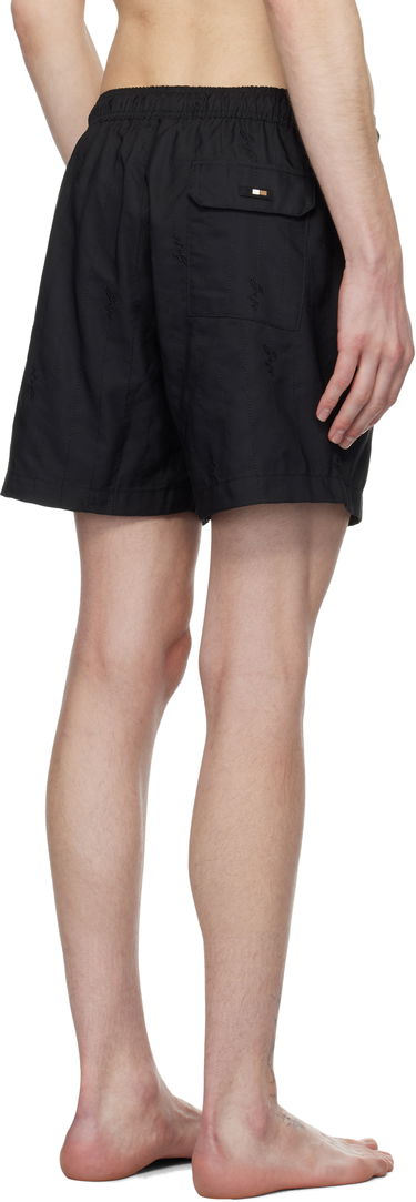 Badetøj BOSS BOSS Embroidered Swim Shorts Sort | 50534310, 2