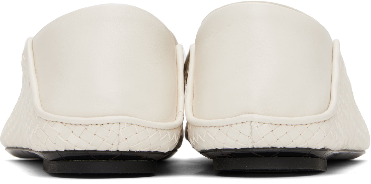 Skopleje Bottega Veneta Bottega Veneta Adamo Woven Slippers Hvid | 807010 V4VE0, 1