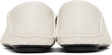 Skopleje Bottega Veneta Bottega Veneta Adamo Woven Slippers Hvid | 807010 V4VE0, 1
