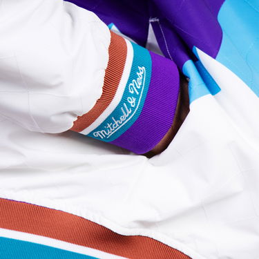 Bomberjakke Mitchell & Ness 75th Anniversary Warm Up Jacket Flerfarvet | OJBF1201-UJAYYPPPPURP, 2