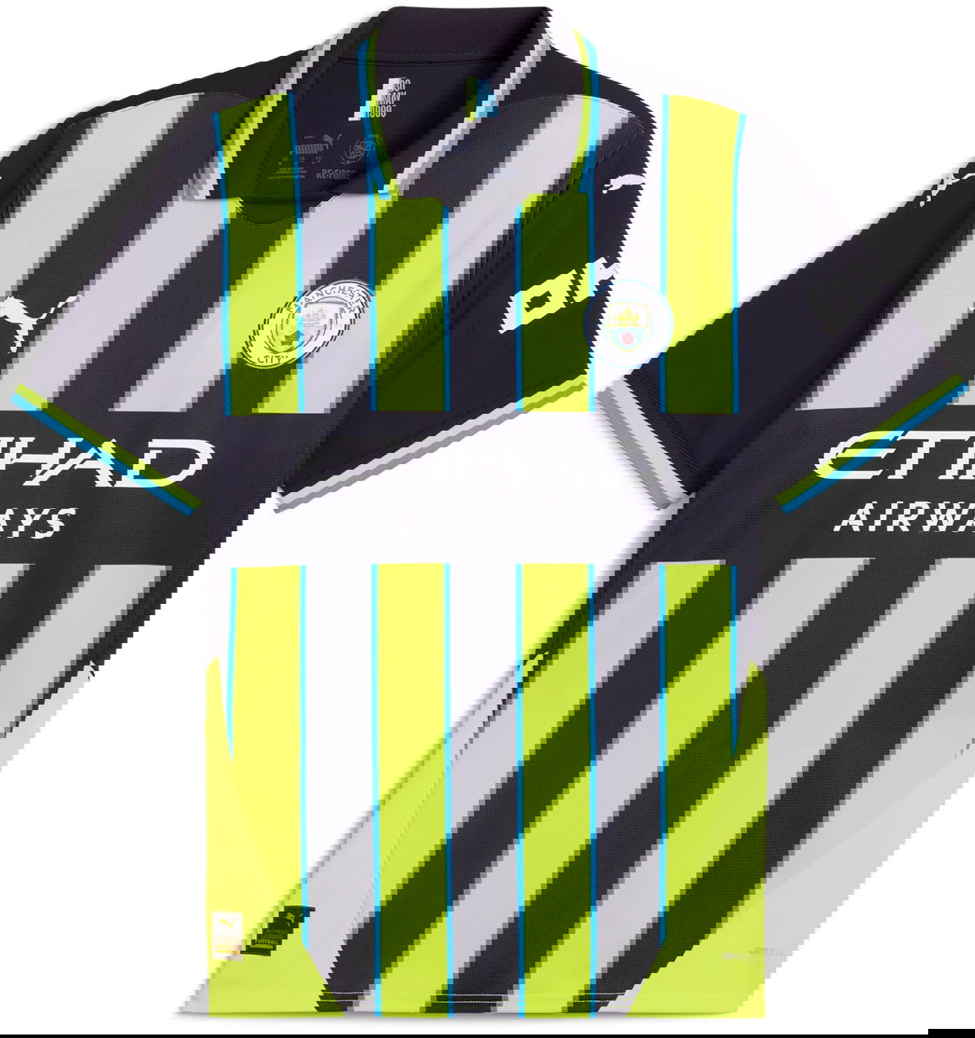 Skjorte Puma Manchester City 2024/25 Away Jersey Blå | 775086-02, 0