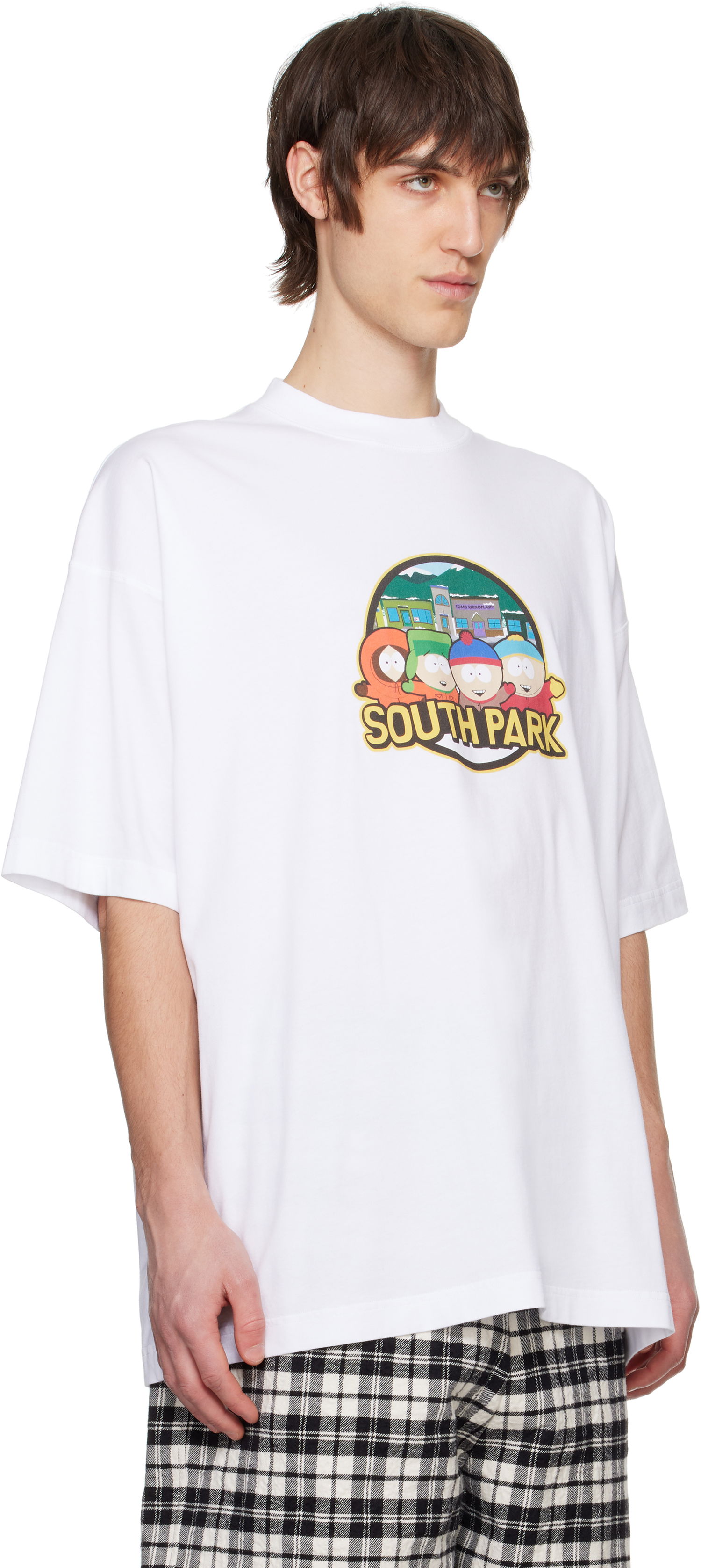 T-shirt VETEMENTS Vetements 'South Park' Oversized T-Shirt Hvid | UA66TR610W, 1
