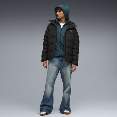 Puffer jakke Puma Hooded Puffer Jacket Sort | 688367_01, 2