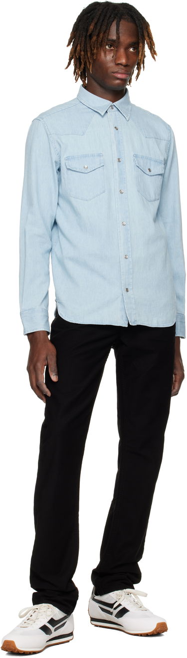 Skjorte Tom Ford TOM FORD Western Denim Shirt Blå | HDS001-FMC130F24, 3