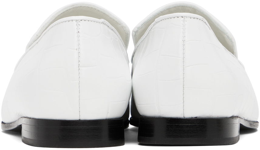 Tøj TOTEME TOTEME 'The Croco Oval' Loafers Hvid | 234-WAS813-LE0023, 1
