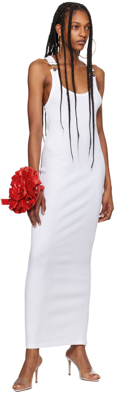 Kjole Jean Paul Gaultier Jean Paul Gaultier Strapped Maxi Dress Hvid | 24/25-F-RO118-J054-01, 3