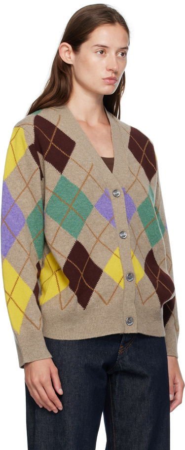 Sweater &Daughter &Daughter Ava Argyle Cardigan Beige | WL24206, 1
