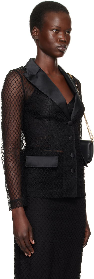 Håndtaske Dolce & Gabbana 'Dolce' Mesh Tuxedo Jacket Sort | F27BUT HLM83, 1