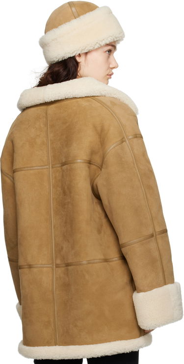 Puffer jakke TOTEME TOTEME Signature Shearling Jacket Brun | 251-WRO876-LE0107, 2