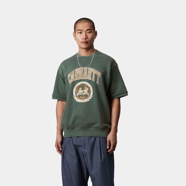 Sweater Carhartt WIP Carhartt WIP Library Short Sleeve Sweatshirt Grøn | I034727_9, 0