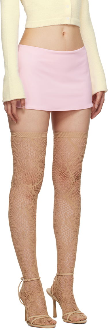 Nederdel GUIZIO Guizio Micro Miniskirt Lyserød | H23301K021, 4