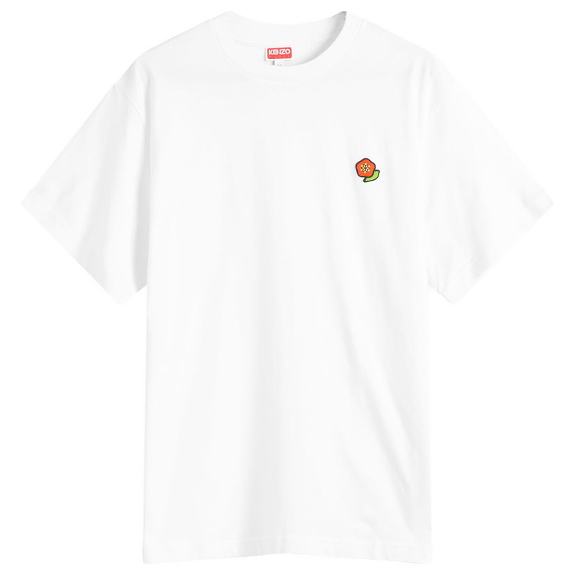 T-shirt KENZO Pop Crest Embroidered Classic T-Shirt (Off White), Size Large Hvid | FF55TS5284SG-02