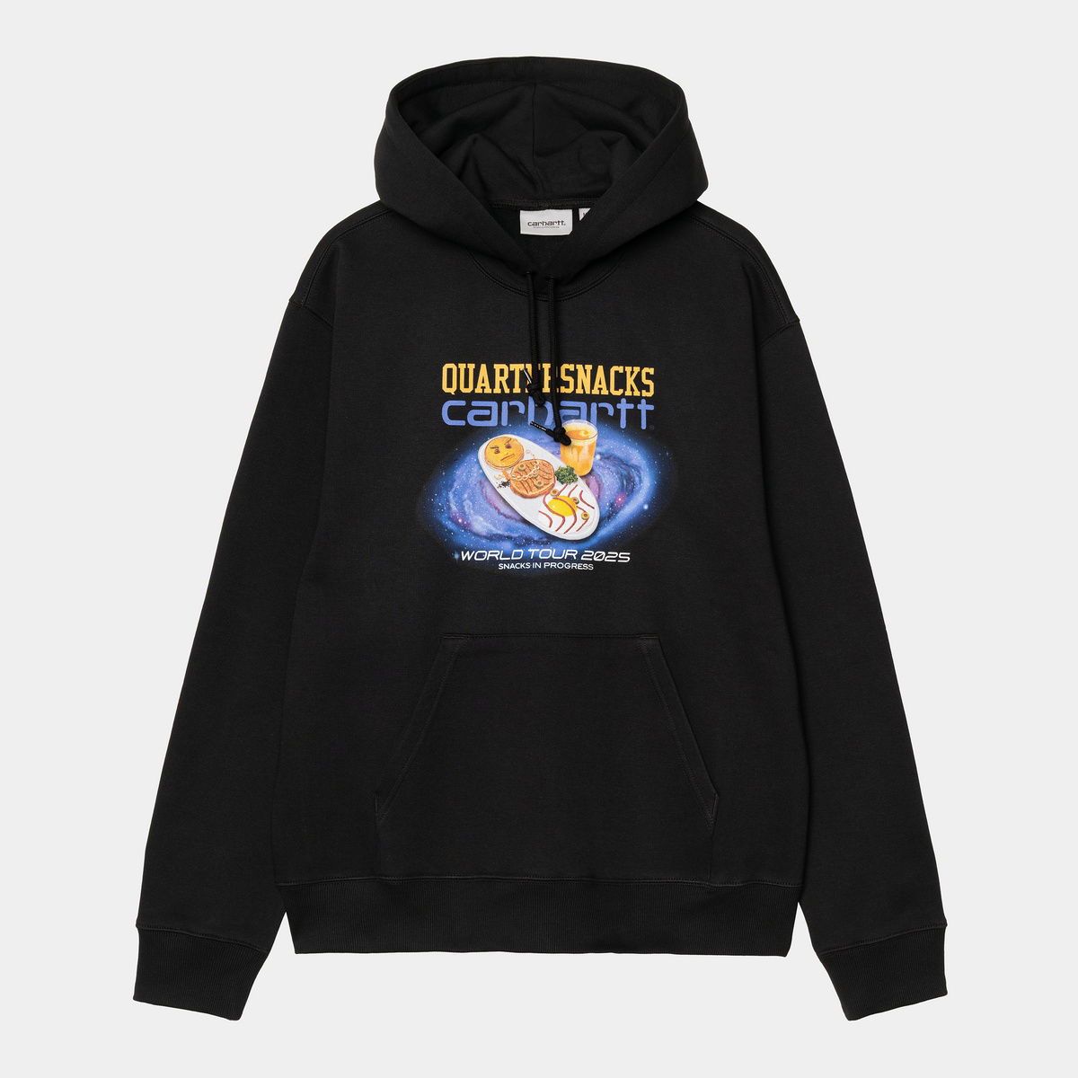 Sweatshirt Carhartt WIP Quartersnacks World Tour 2025 Hoodie Sort | I036113_6, 0