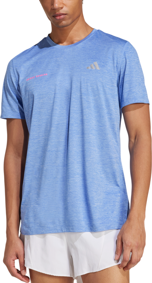 T-shirt adidas Originals Own the Run Melange Tee Blå | jl8725
