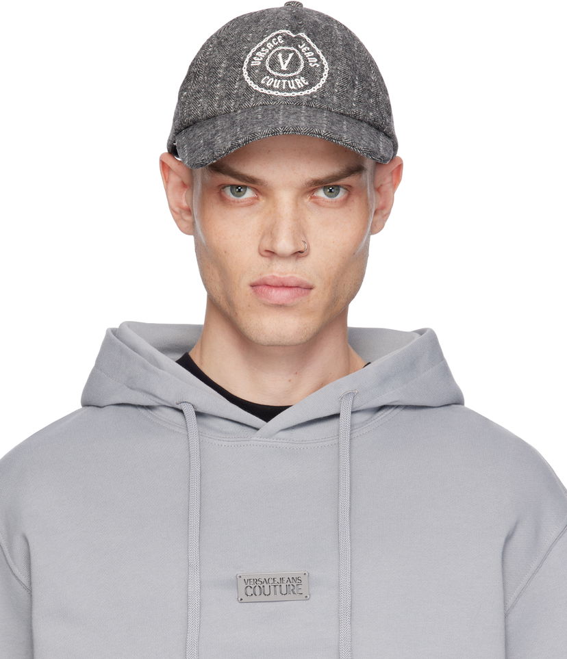 Kasket Versace Pinstripe Baseball Cap Grå | E77GAZK48_EZG297