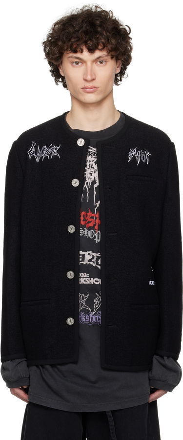 Jakke 032C Ghost Writer Wool Jacket Sort | S25-MRW-1701-000, 0
