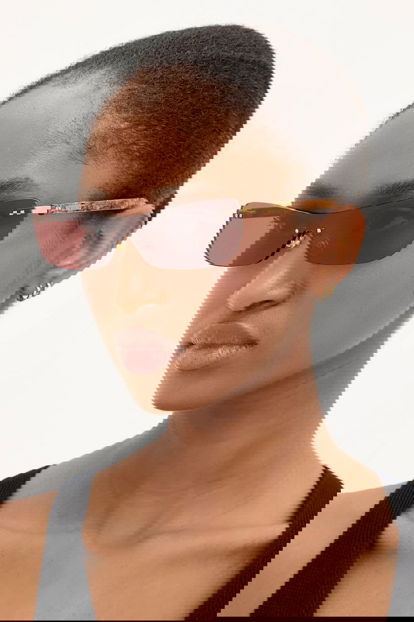 Solbriller Jacquemus Jacquemus MIRADA Sunglasses Brun | JAC69C2SUN, 0