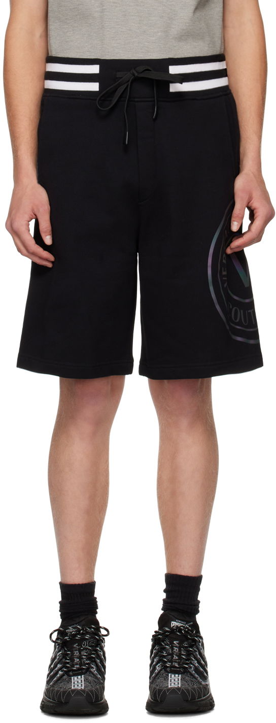 Shorts Versace V-Emblem Shorts Sort | E73GADG01 ECF00G