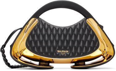 Skuldertaske Balmain Quilted Medium Jolie Madame Bag Sort | DN0DB903KTUG, 0