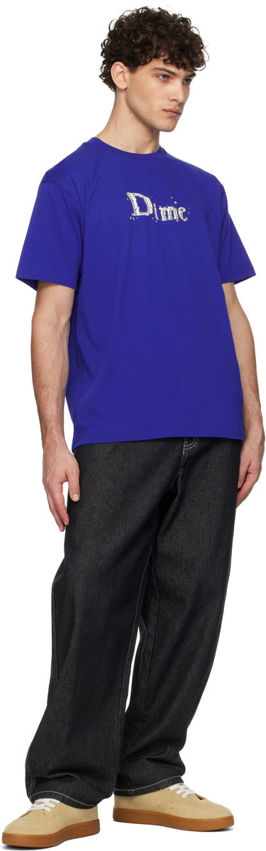 T-shirt Dime Classic Stone Graphic T-Shirt Blå | DIMEHO2455NVY, 3